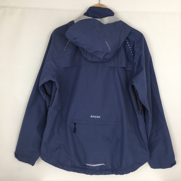 Bikewa Rain Jacket NEW Waterproof Blue Women’s Size L Cycling Outdoor Hiking - Picture 16 of 16
